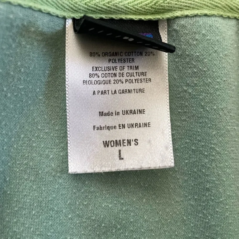PATAGONIA vintage Velour green pullover women's size large - Picture 5 of 12